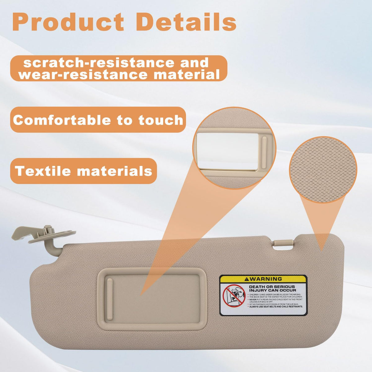 GlymXia reinforced metal hinge detail providing stronger tension
