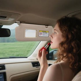 GlymXia visor installed in Elantra showing proper scale and match