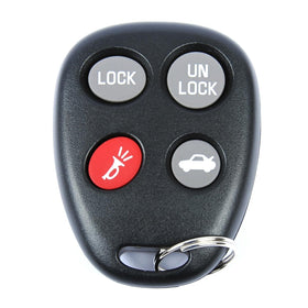 GM Genuine Parts front view of key fob showing buttons and OEM fit benefit