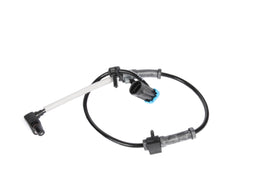 GM Genuine Parts front wheel speed sensor front view showing mounting and fit benefits