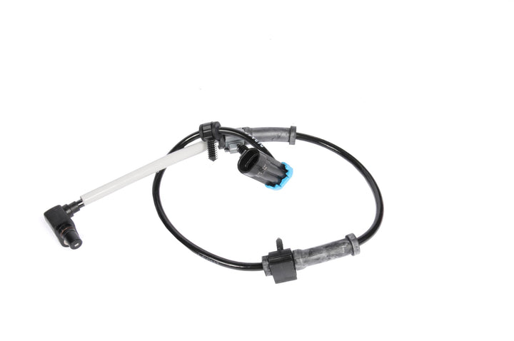 GM Genuine Parts front wheel speed sensor front view showing mounting and fit benefits