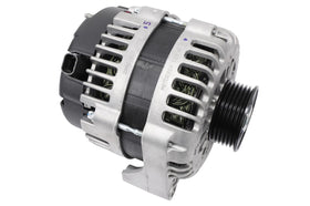 GM Genuine Parts alternator front view showing mounting and pulley for reliable fit