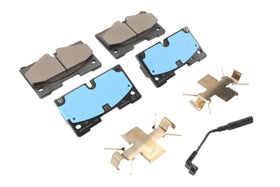 GM Genuine Parts 85663434 front pads shown installed on rotor, demonstrating reliable stopping