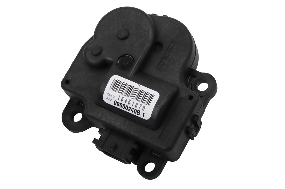 GM Genuine Parts actuator front view showing mounting points and OEM fit benefit