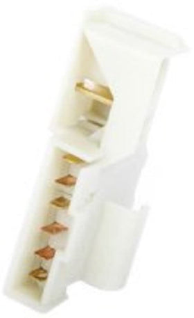 GM Genuine Parts brake light switch front view showing compact OE design and reliable fit