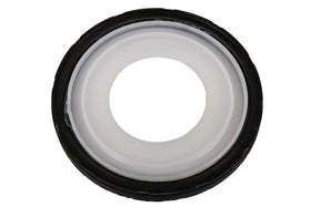 GM GENUINE PARTS front face of rear main seal showing sealing lip and benefits