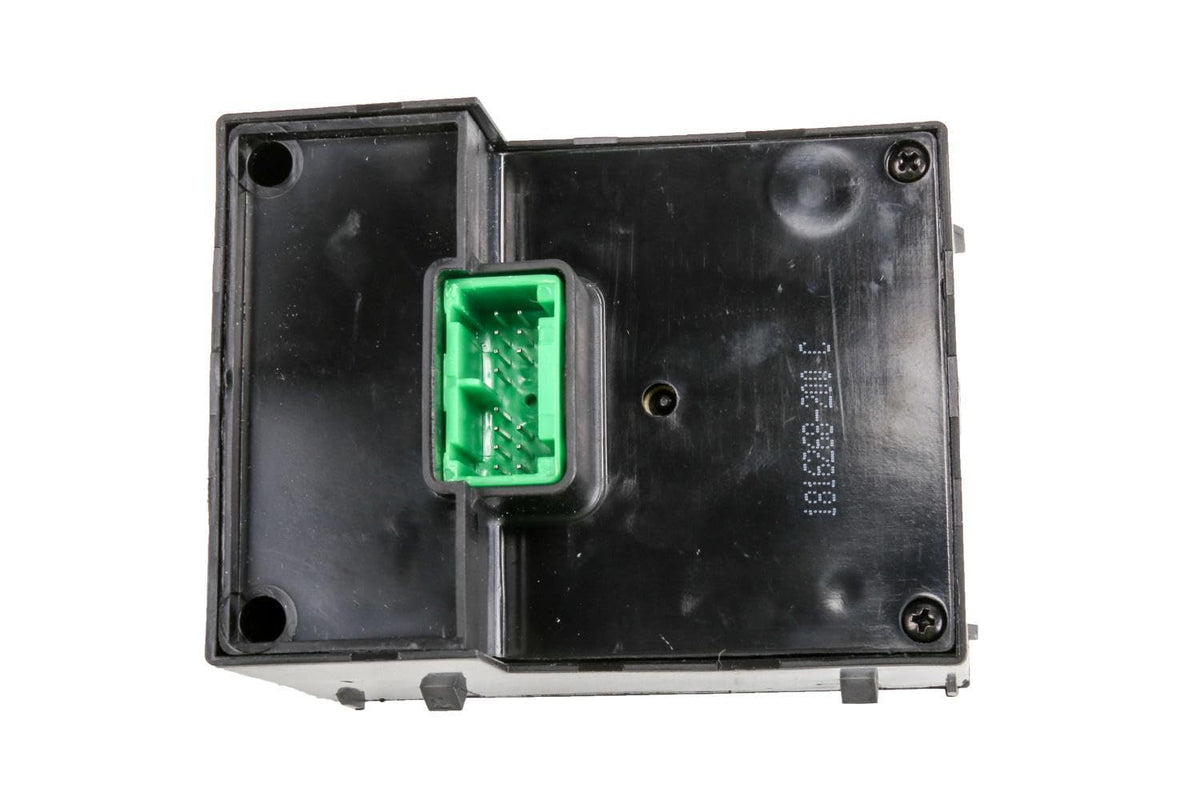 GM GENUINE PARTS close-up of switch details highlighting durable contacts and precise fit
