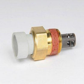 GM Genuine Parts intake air temperature sensor front view showing mounting and correct fit