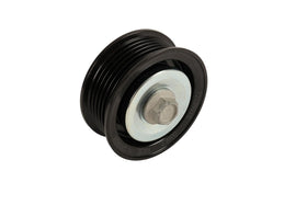 GM Genuine Parts idler pulley front view showing mounting hole and flange for exact fit