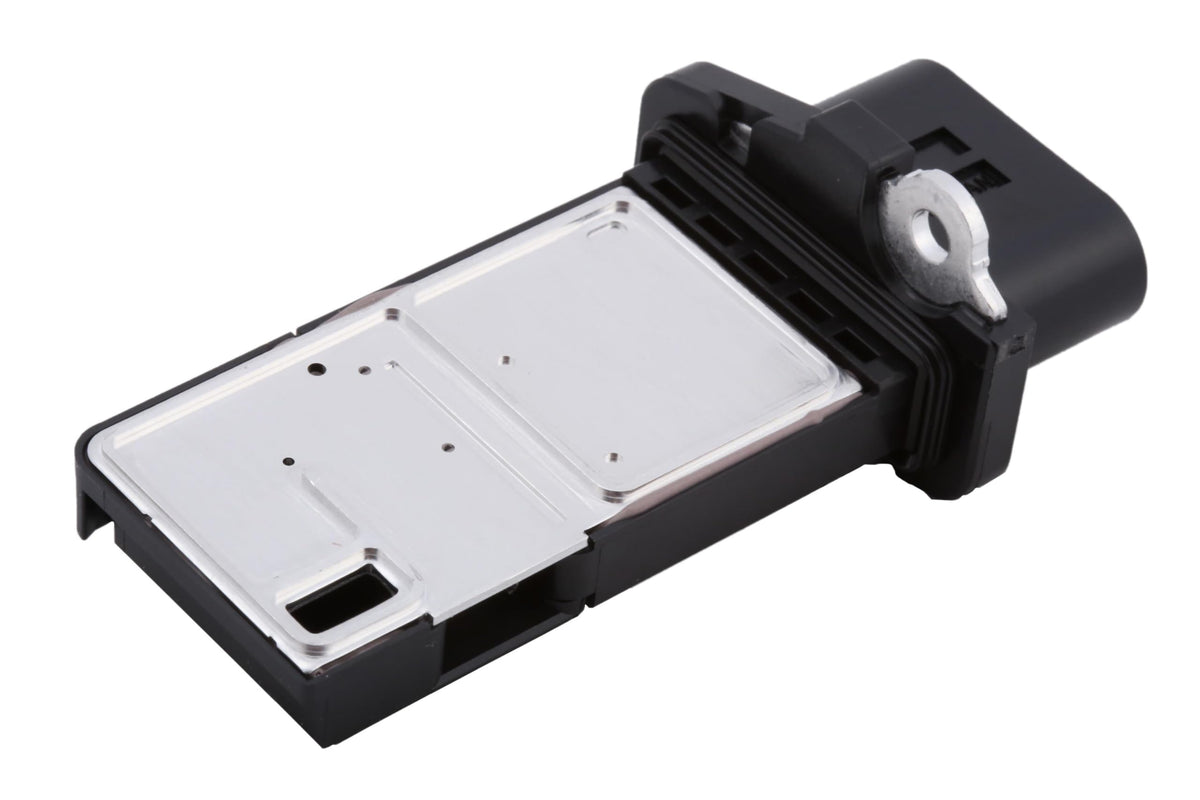 GM GENUINE PARTS front view of MAF sensor showing connector and mount for accurate replacement