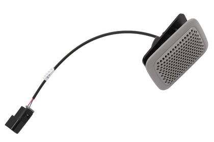 GM Genuine Parts microphone front view showing grille and compact design for clear audio pickup