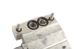 GM Genuine Parts oil cooler hose installed on engine, demonstrating correct routing and reliable cooling