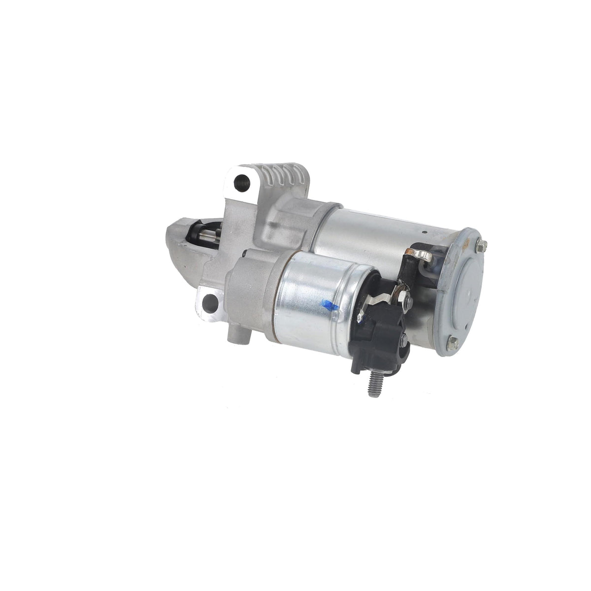 GM Genuine Parts starter front view showing mounting points and overall fit for easy replacement