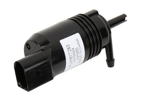 GM Genuine Parts washer pump electrical and hose connection close-up for easy hookup