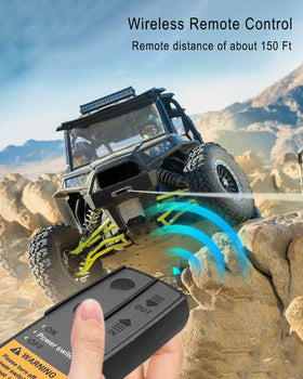 GMURA control box installed on an ATV winch demonstrating practical usage