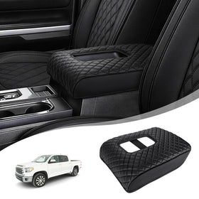 GNATIN front view of black armrest cover showing neat fit and protective look