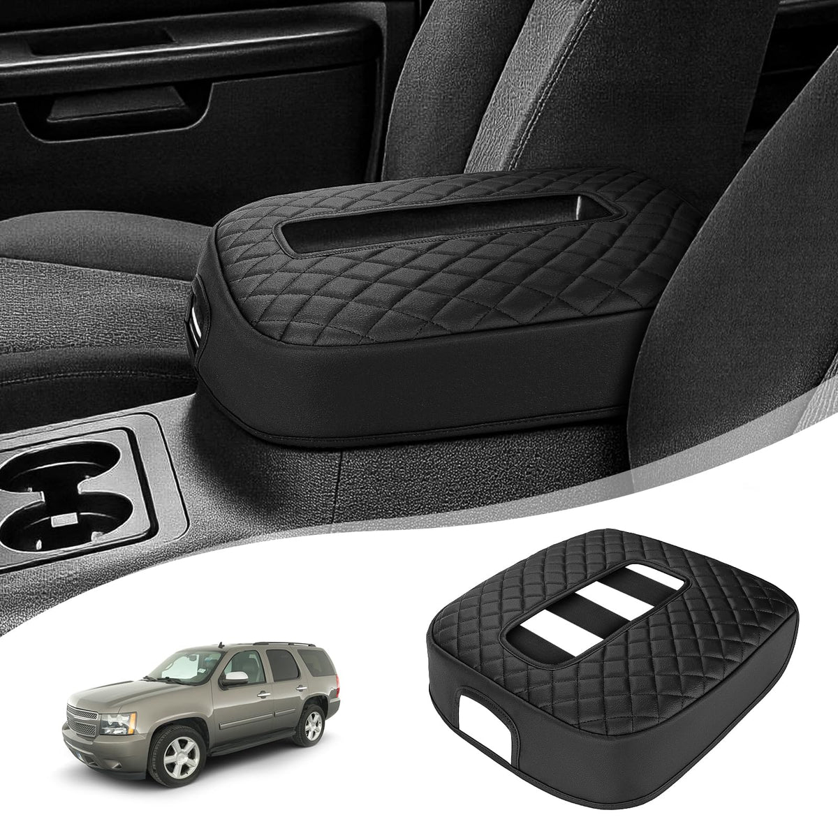 gnatin front view center console cover shows tailored fit and improved cabin look