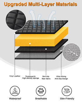 gnatin side profile on console displays cushioned armrest and full lid coverage