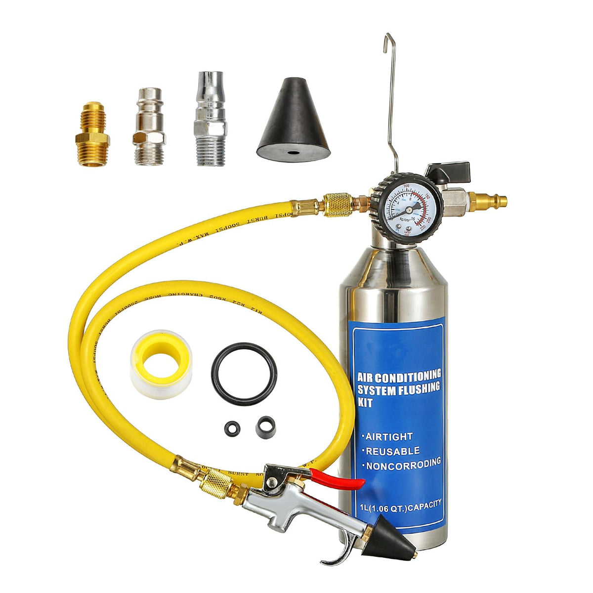 Gnhydxfe front view of flush kit showing tank and fittings for durable cleaning