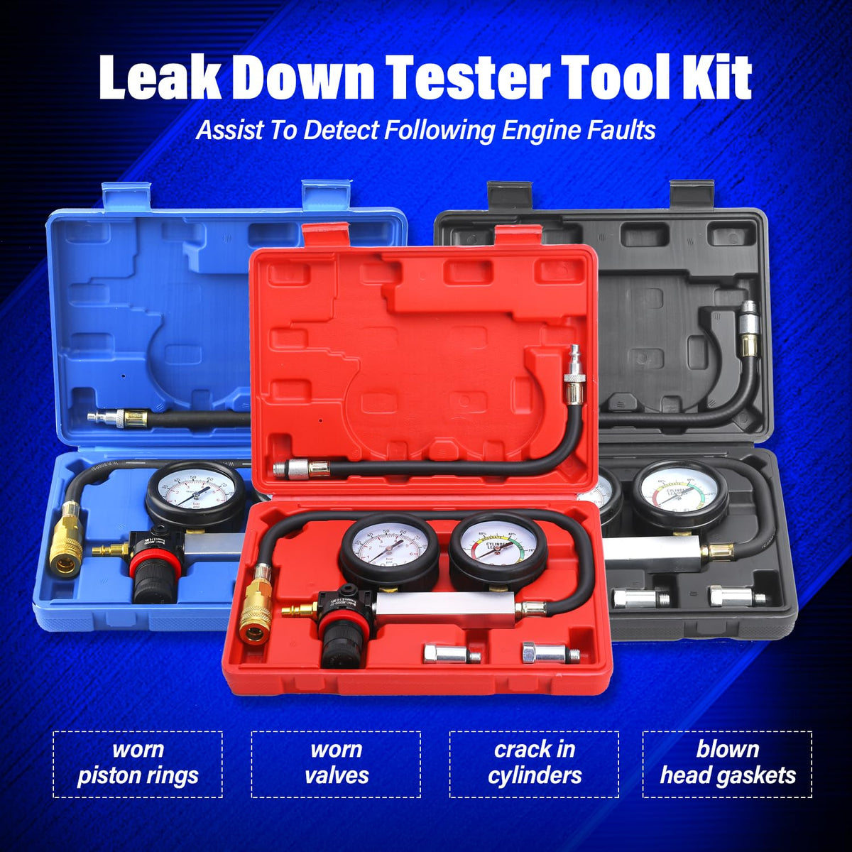 Gnhydxfe in use on engine with technician pressurizing cylinder to locate leaks benefit
