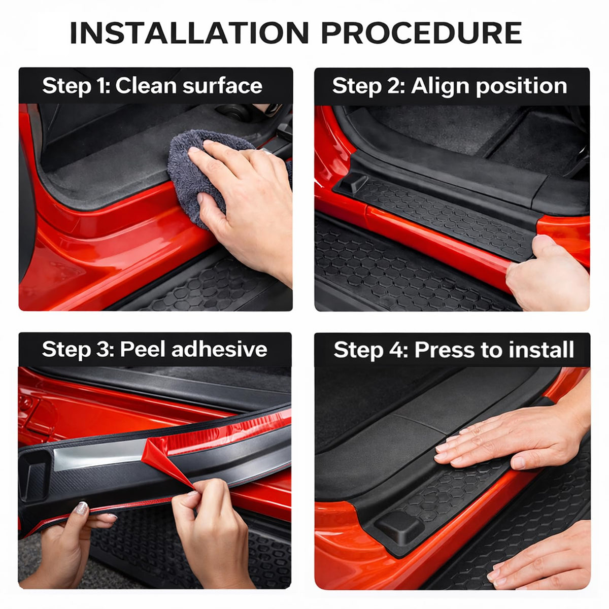 GNOWE installed door sill on Jeep showing protected threshold benefit