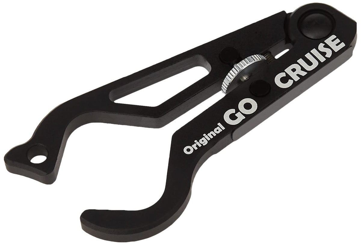 Go Cruise GC-A1BK close-up of tension gear and silicone ring, enables quick one-hand adjustment
