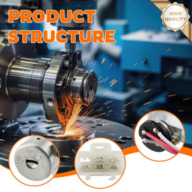 GoaMotors door lock cylinder side profile illustrating sturdy metal build for durability
