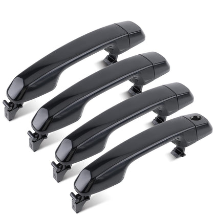 GoaMotors front view of four black handles shows fit and finish benefit
