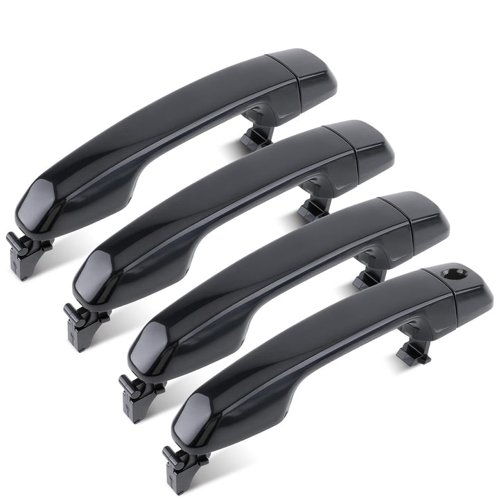 GoaMotors front view of four black handles shows fit and finish benefit