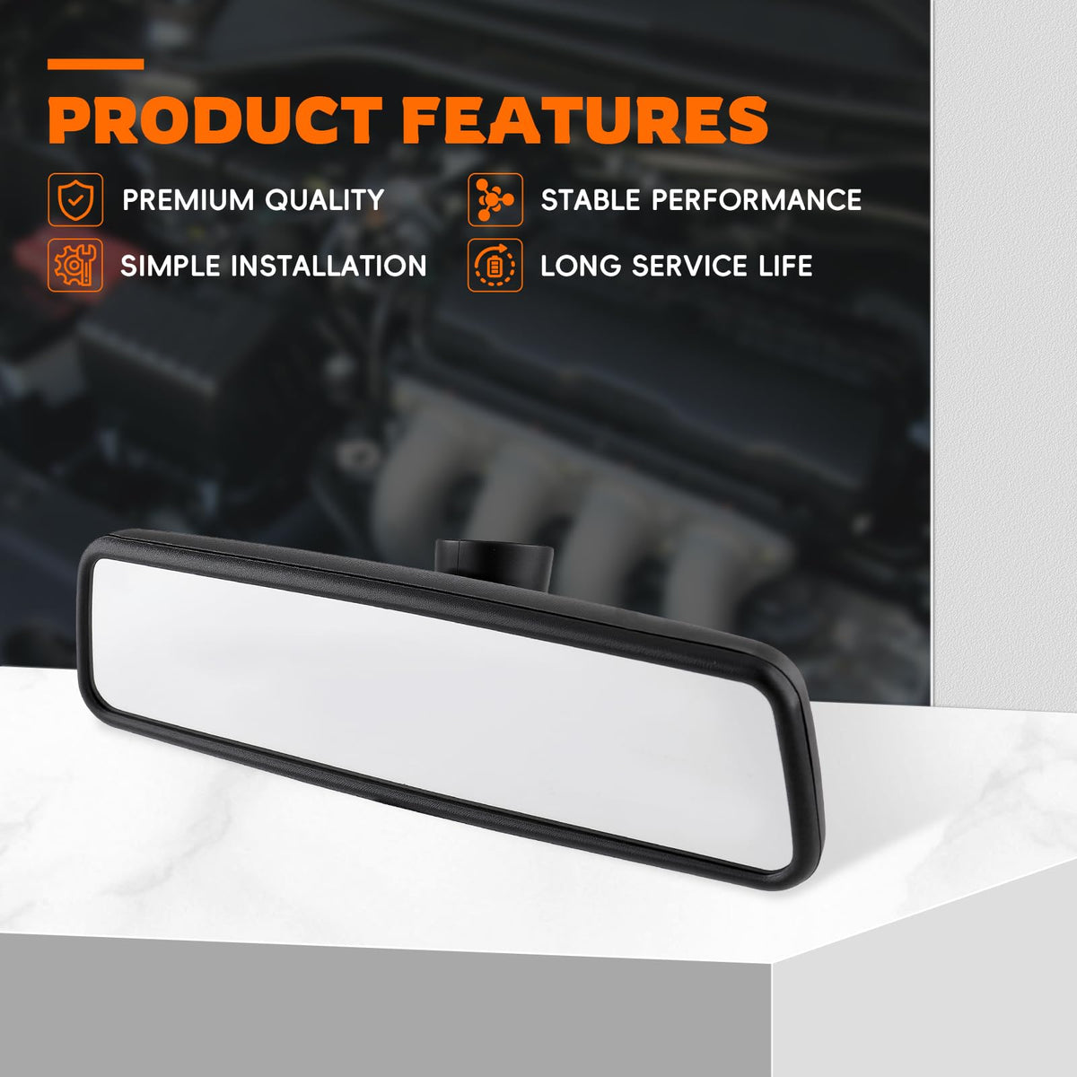 GoaMotors lifestyle interior shot showing installed mirror and improved driving visibility