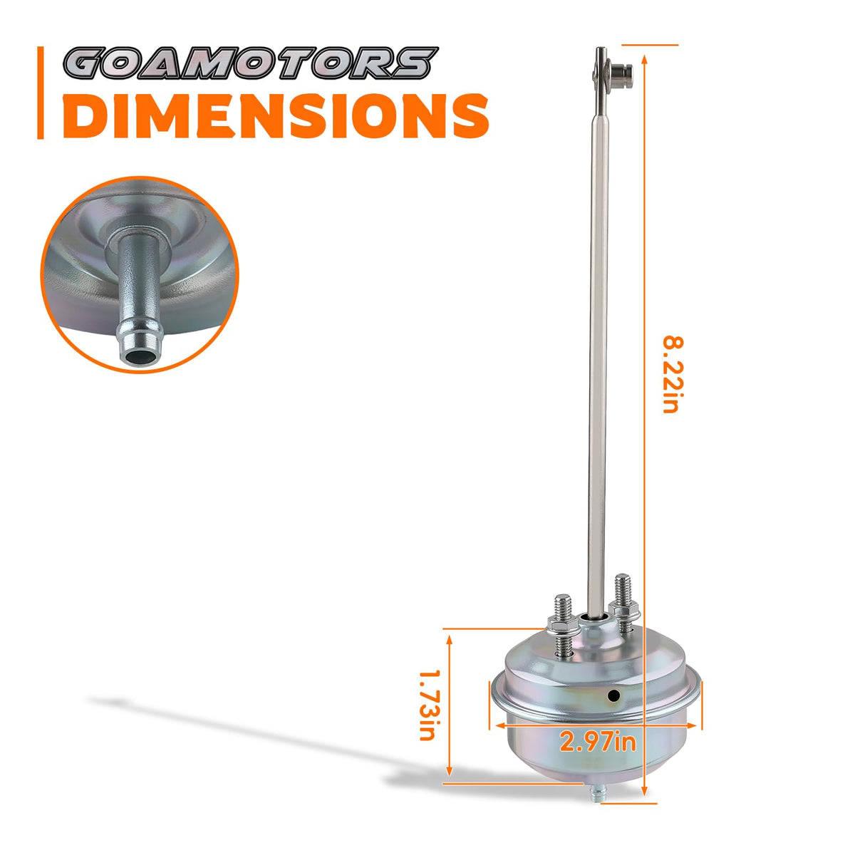 GoaMotors wastegate actuator close-up showing precise component detail