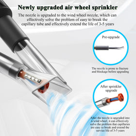 GOCCIDA gun being used to clean door jambs delivering precise blow-and-suck action