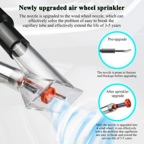 GOCCIDA cleaning gun in use on car seat upholstery removing embedded dirt for faster detailing
