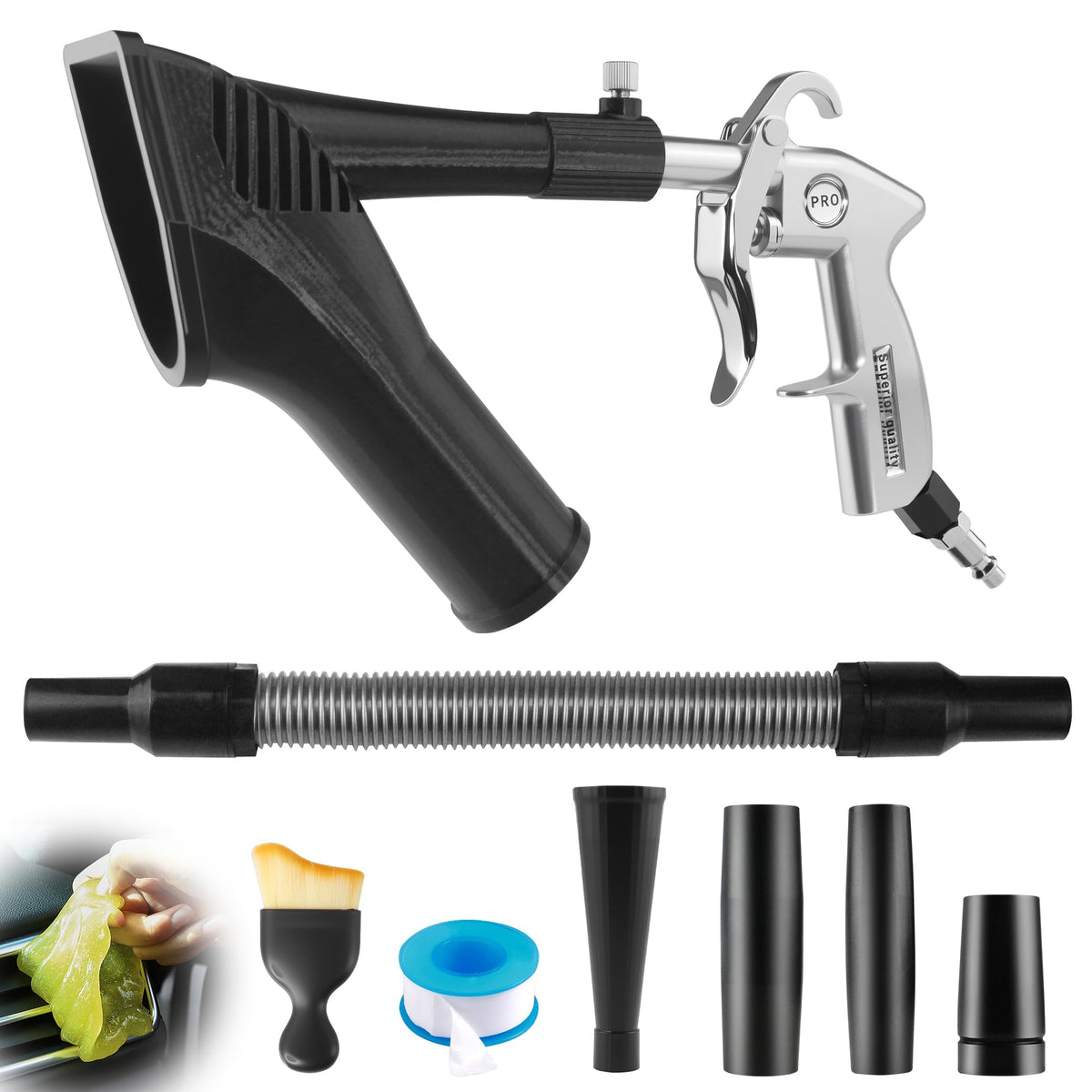 GOCCIDA complete packaged kit laid out to display included accessories and ready-to-use benefit