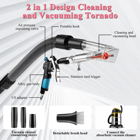 GOCCIDA pneumatic rotation mechanism detail showing powerful agitation without chemicals