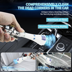 GOCCIDA nozzle swivel detail demonstrating 360-degree adjustment for tight angles