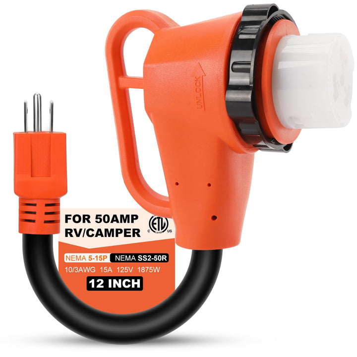 Gociean front view of the adapter showing compact durable build and safe connection