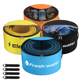 Gociean front view zippered RV hose bags showing organized storage benefit