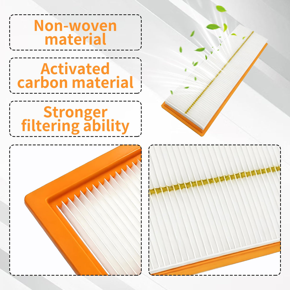goduog side profile displaying filter thickness and shape for correct fitment benefit