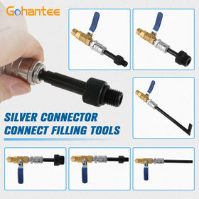 gohantee hook tube connected to 1.0mm hose showing secure connection and spill reduction