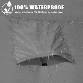GoHimal poles and frame detail highlighting fiberglass strength and stability