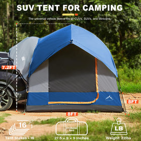 GoHimal tent interior with open door showing sleeping layout benefit