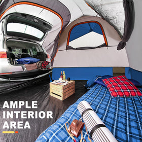 GoHimal tent pitched next to an SUV for convenient car camping