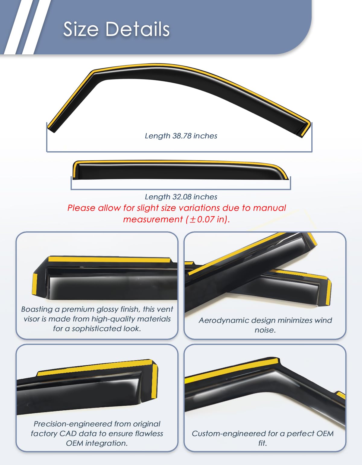 Goholy product label and part numbers for verification and correct ordering