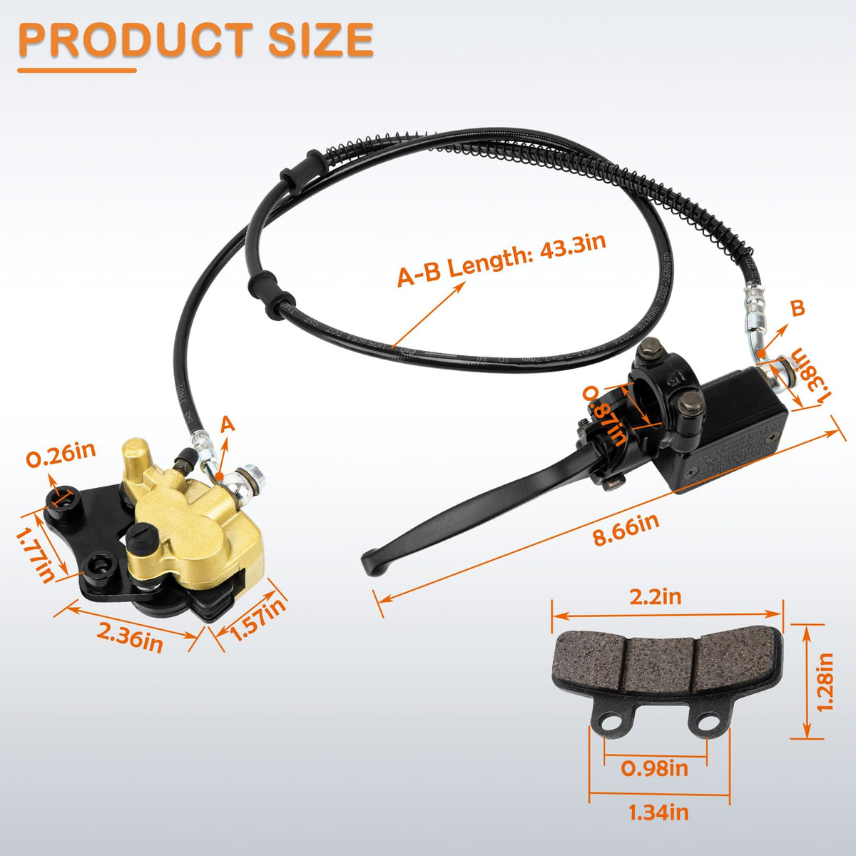 GOIMGN caliper close-up highlighting dual-piston design and durable aluminum construction