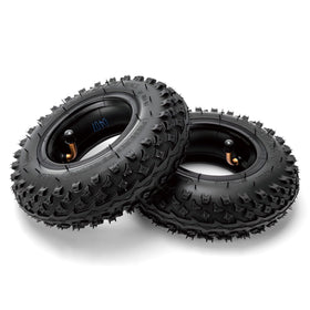 GOIMGN front view of two 200x50 tires showing rugged profile for reliable traction
