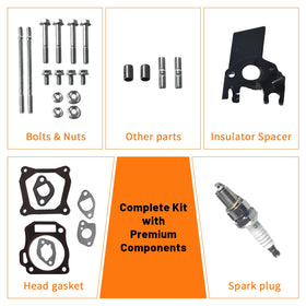 GOIRTUTSS kit hardware laid out to show included bolts and installation convenience