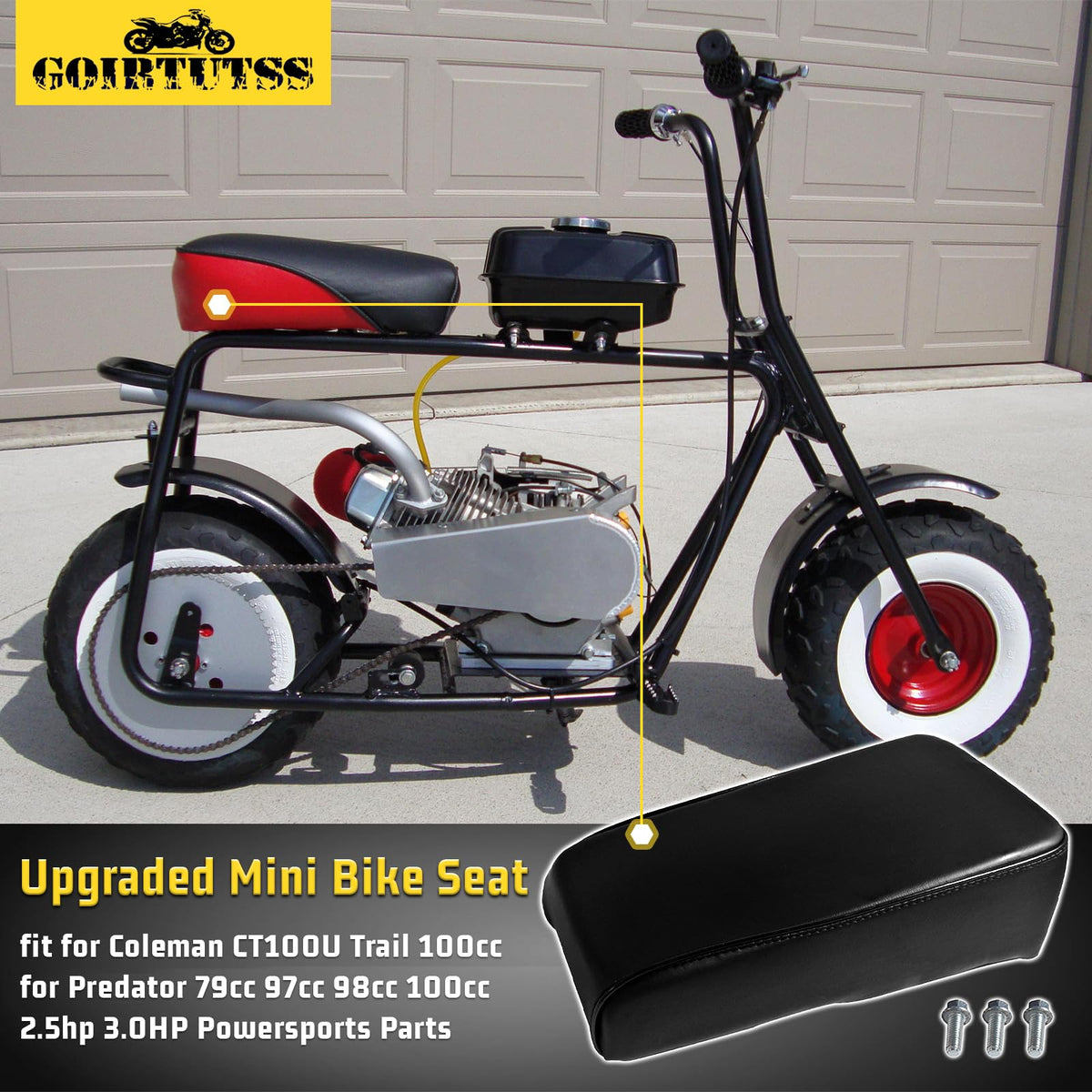 GOIRTUTSS side profile seat illustrating ergonomic contour and support