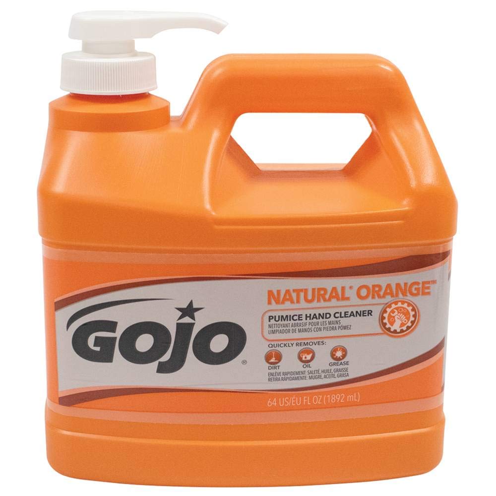 GOJO front packaging showing container and orange scent for easy identification