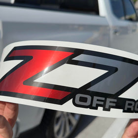 GOLD HOOK decal beside ruler showing precise dimensions and exact fit for Silverado and Sierra